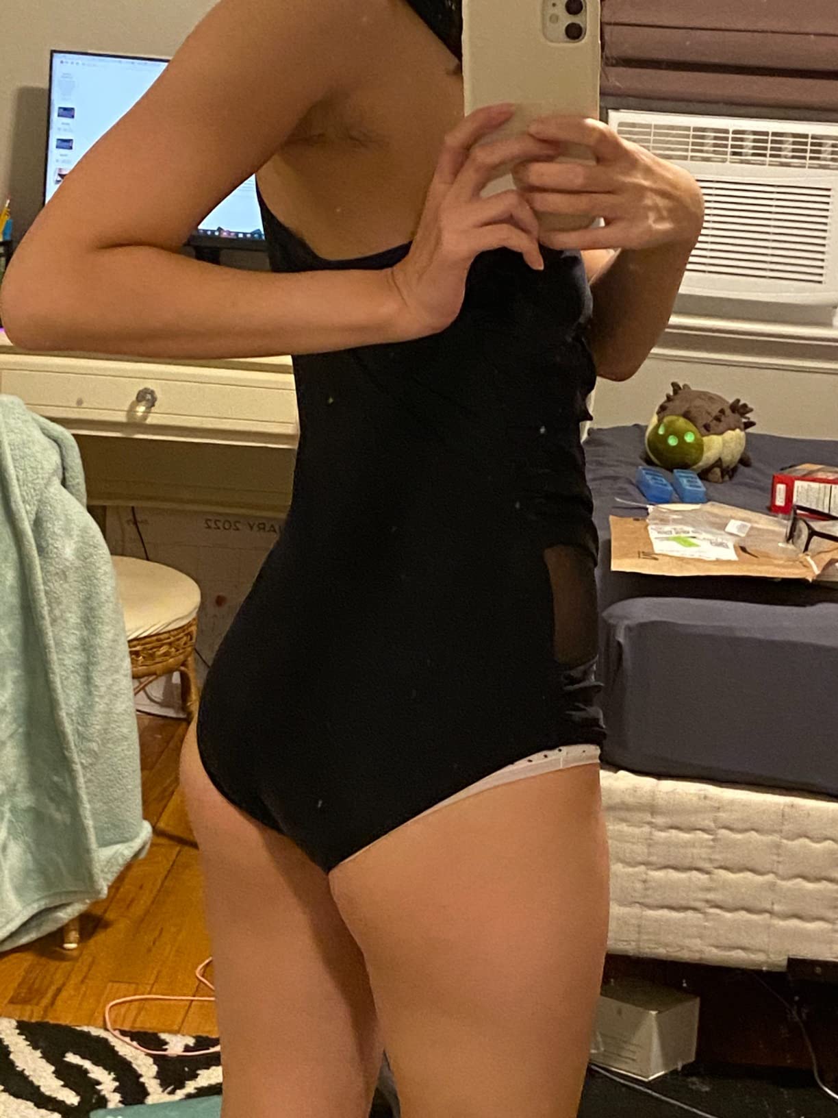 Shop Our Hot Sale Plus Size Swimsuit With Transparent Mesh Fabric - View #13