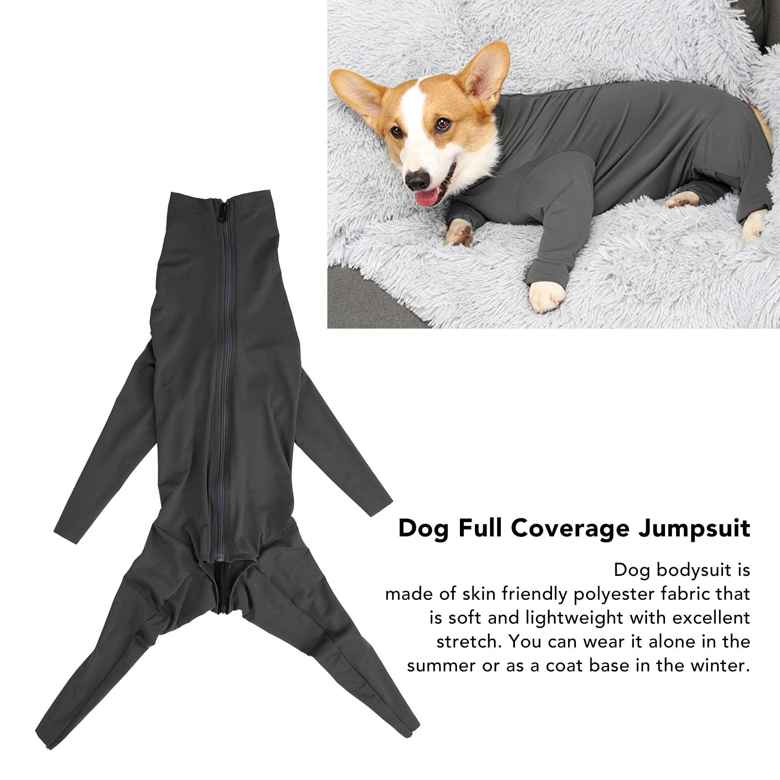gernie Pyjama pour Chiens de Taille Moyenne et Grande, Combinaison à Couverture Complète, Body pour Animaux de Compagnie, Pyjama pour Chiens Tels Que Les Rottweilers, Les Dobermans (XXL)