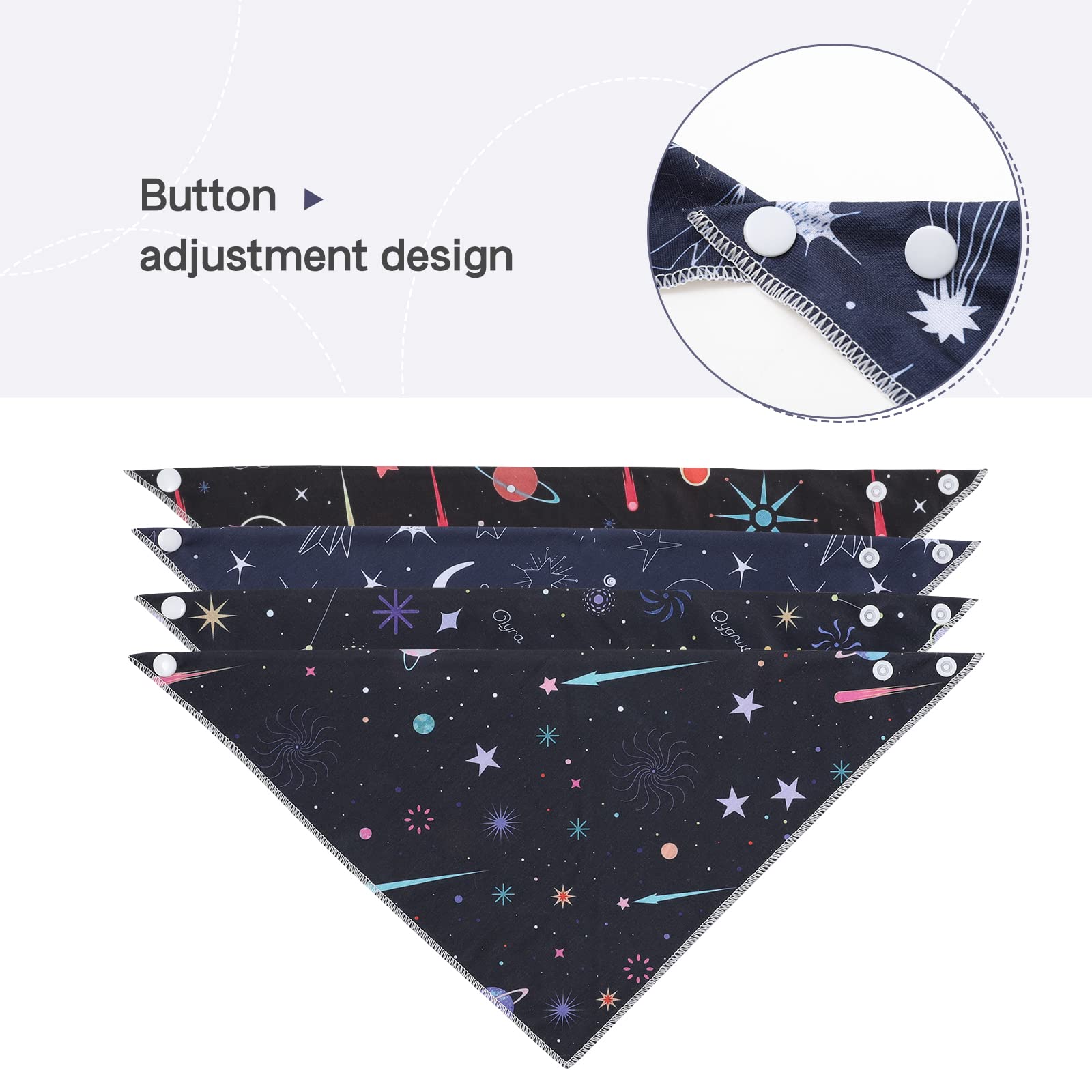 IChoue Hundehalsband-Tuch | Waschbar, Verstellbar | Kaffeebohne-Design | Für Hunde & Katzen