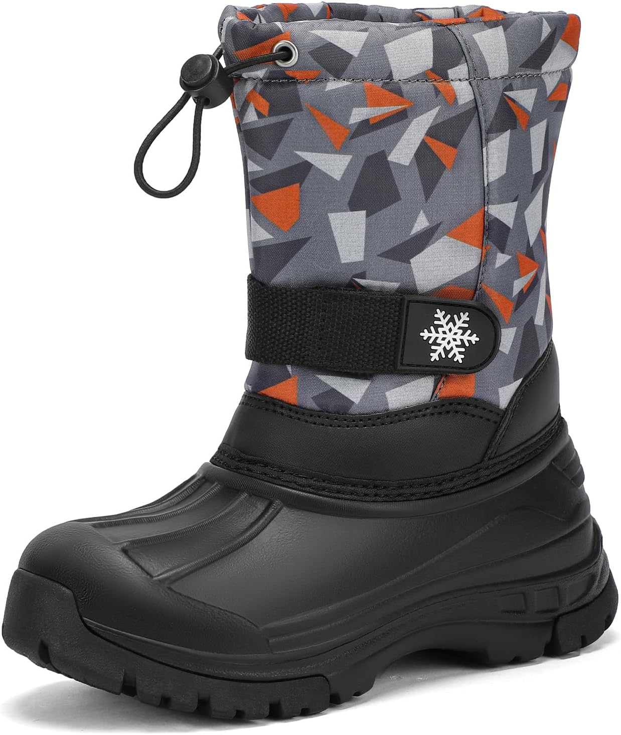koppu Boys Girls Snow Boots Kids' Waterproof Snow Boots for Winter Slip Resistant Cold Weather Shoes