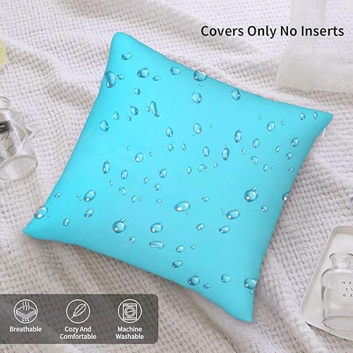 Miniatura 3 de Andreannie - Juego de 2 fundas para cojín, decorativas, para exteriores, impermeables, para jardín, tienda de campaña, parque de campaña, poliéster,