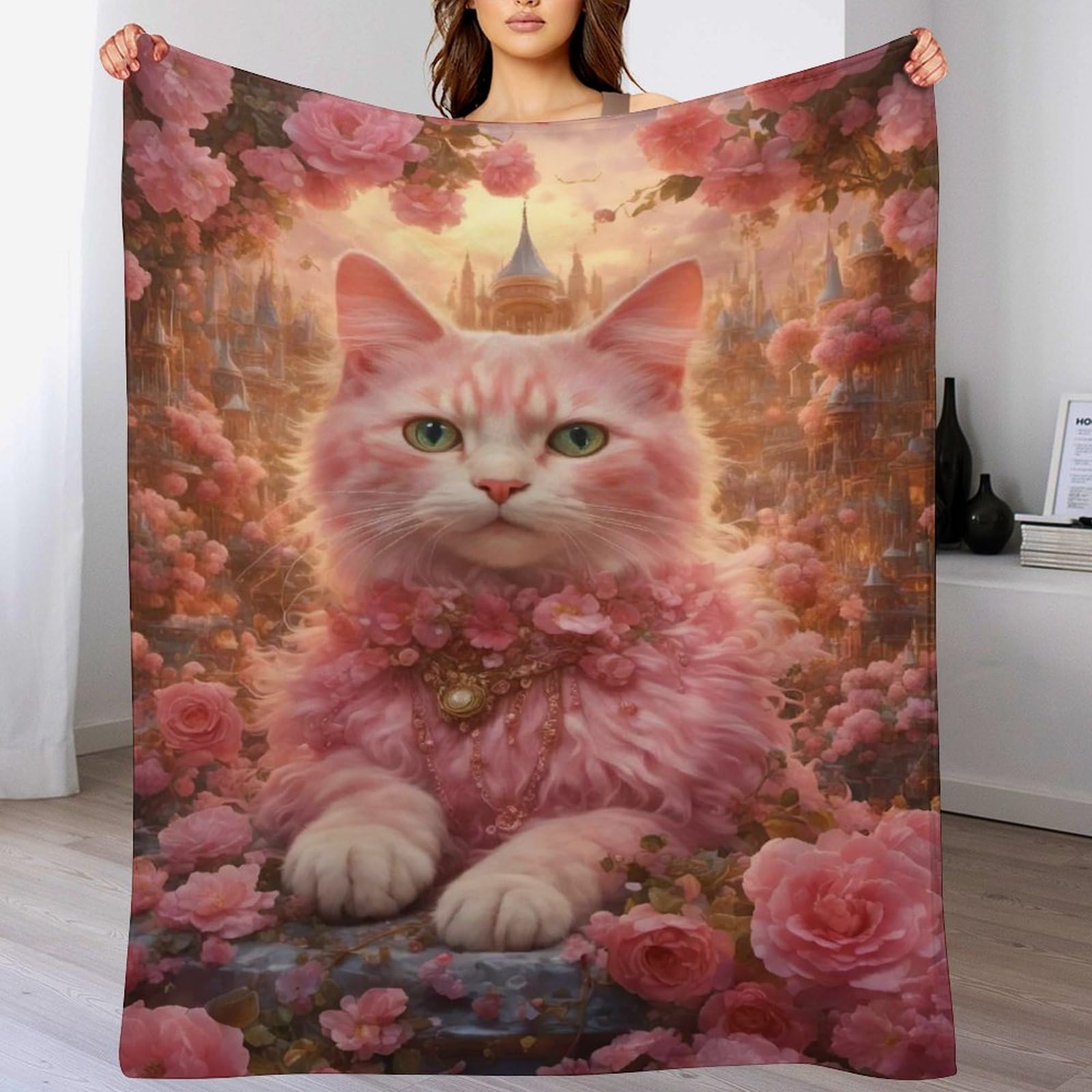 Couverture pour chat confortable 130x180cm lavable en machine pour lit