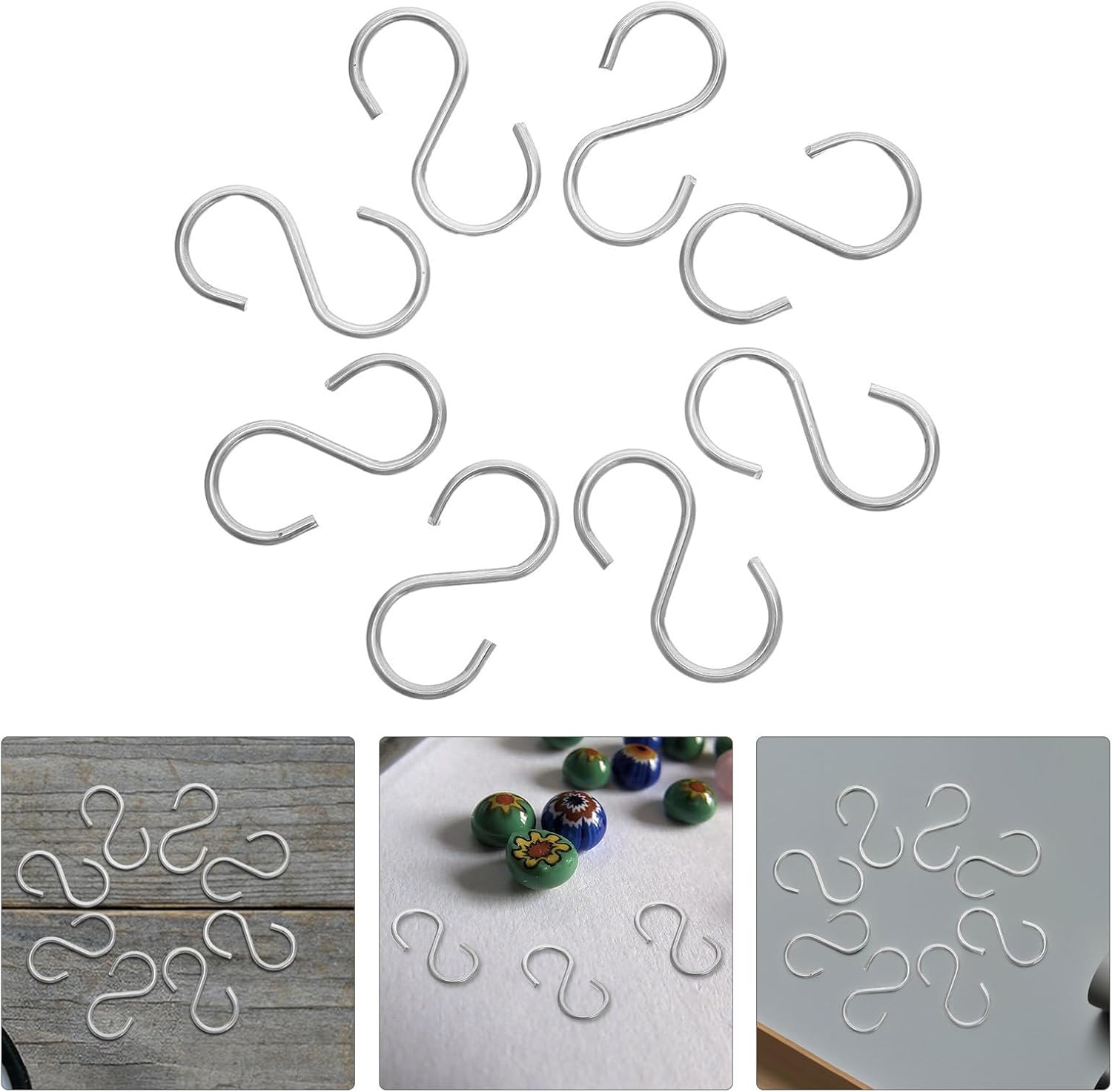100pcs Hanging Firing Hooks and High Temperature Ceramic Pieces