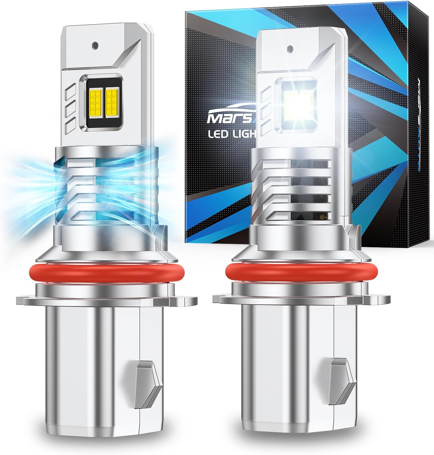 Marsauto - 9004 led lights for car - High Performance Halogen Headlight Bulb, High Beam, Low Beam and Fog Replacement Bulb (Contains 2 Bulbs)