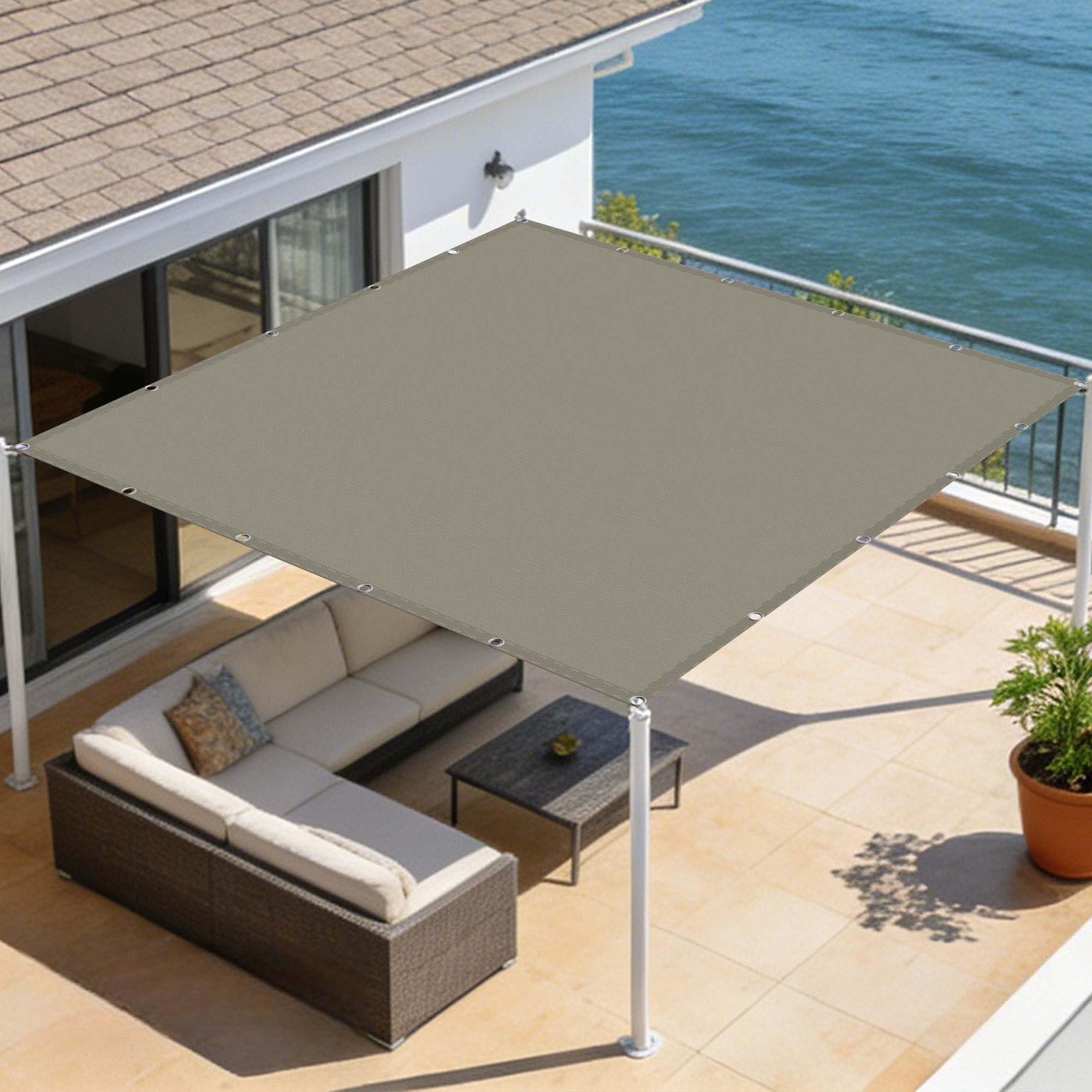 Toile de jardin anti-vent et pluie 1.4x5m pour protéger efficacement votre balcon des regards