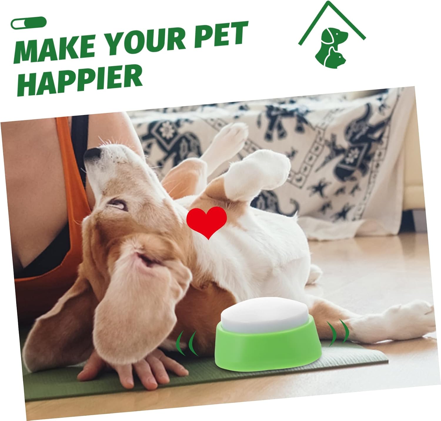 YARNOW Interactive Dog Communication Toy Pet Sound Button Puzzle Game for Dogs Mental Stimulation