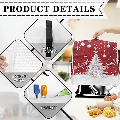 Vista 167 de Funda para batidora de Navidad para Kitchen Aid de 4.5 a 5 cuartos de galón, cubiertas antipolvo para electrodomésticos pequeños de hombre de Un