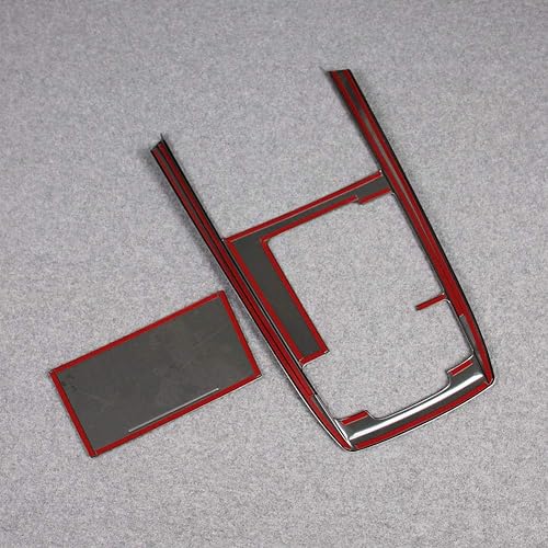 Miniatura 5 de Beautost Compatible con Mazda CX-30 CX30 2020 2021 2022 2023 2024 2025 Cubierta de panel multimedia de acero inoxidable (negro) Negro -,Fibra