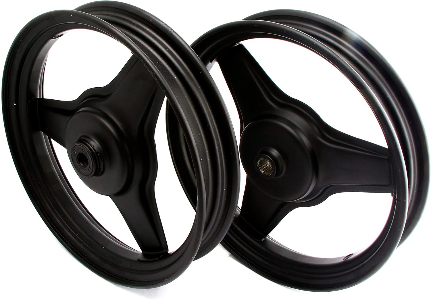 PW50 Rim Kit, Front and Rear Rim Kit for yamaha PY50 PW50 PeeWee Y-Zinger 50 Kid Bikes (Black)