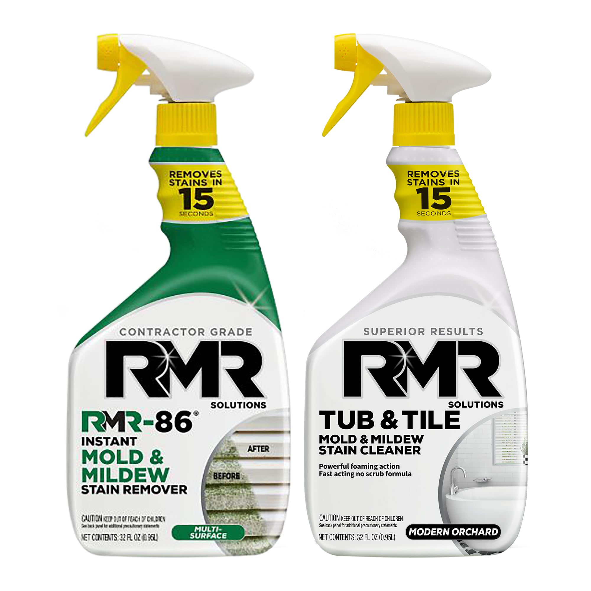 RMR Mold Stain Eraser Max Pack – No-Scrub Tub & Tile Cleaner + In...