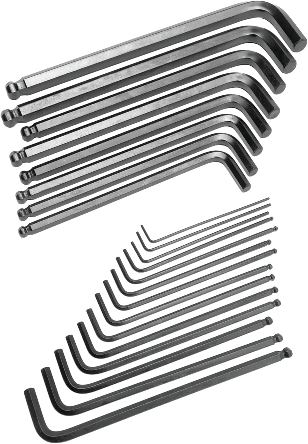 Performance Tool W80280 SAE/MET Ball End Hex, 22-Piece