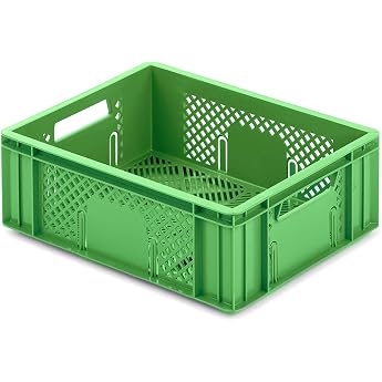 aidB Fruit and Vegetable Box 400 x 300 x 142 mm Robust Fruit Box Stackable Vegetable Box