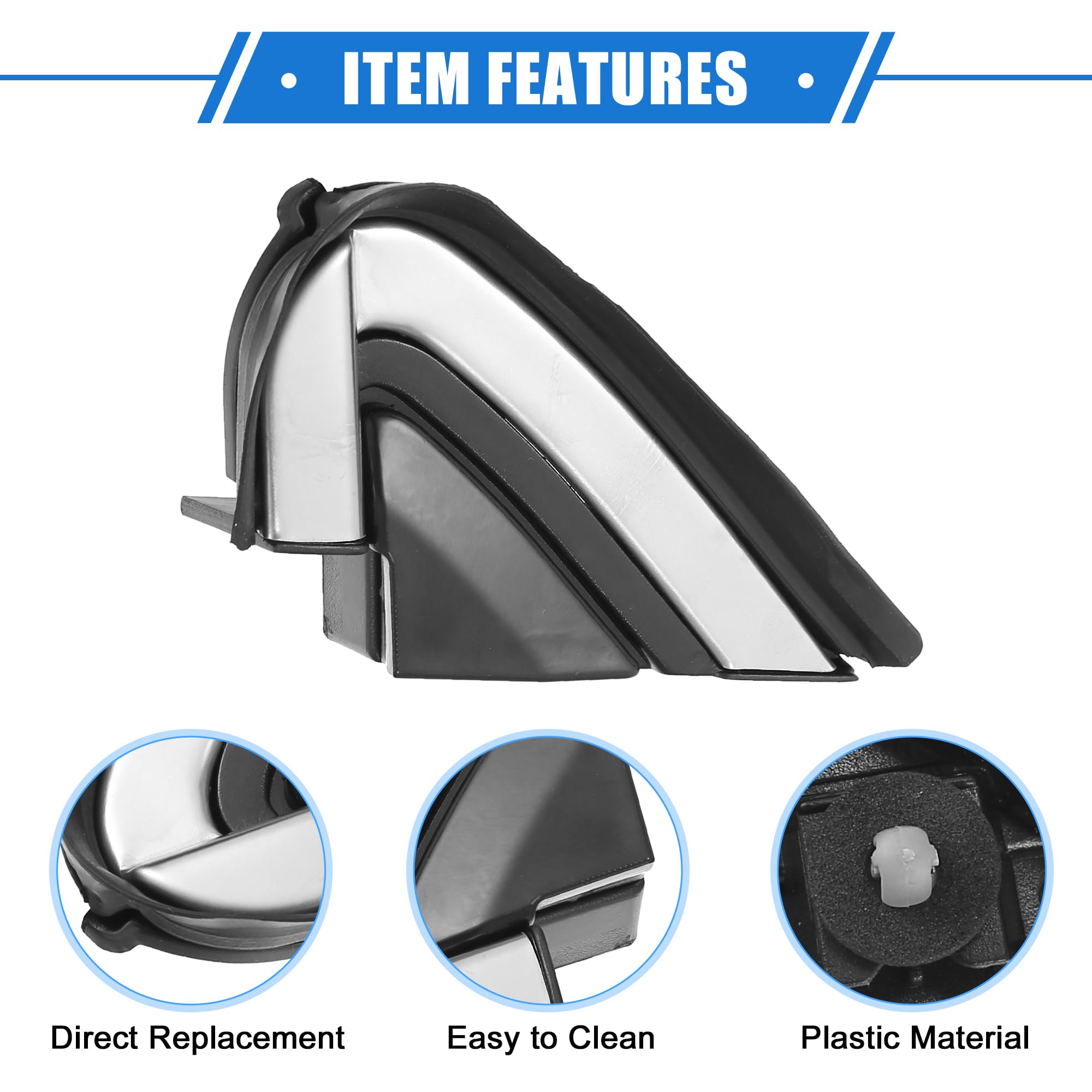 Cubierta Triangular Espejo Retrovisor Para Citroën C4 2004-2010: ABS Elegante Y Resistente Al Desgaste