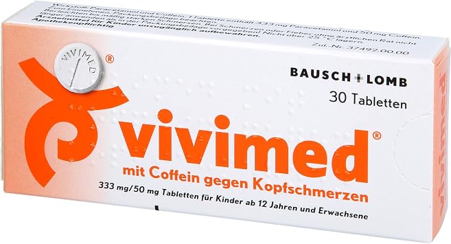 with Caffeine Against Headache Tablets Pack of 30