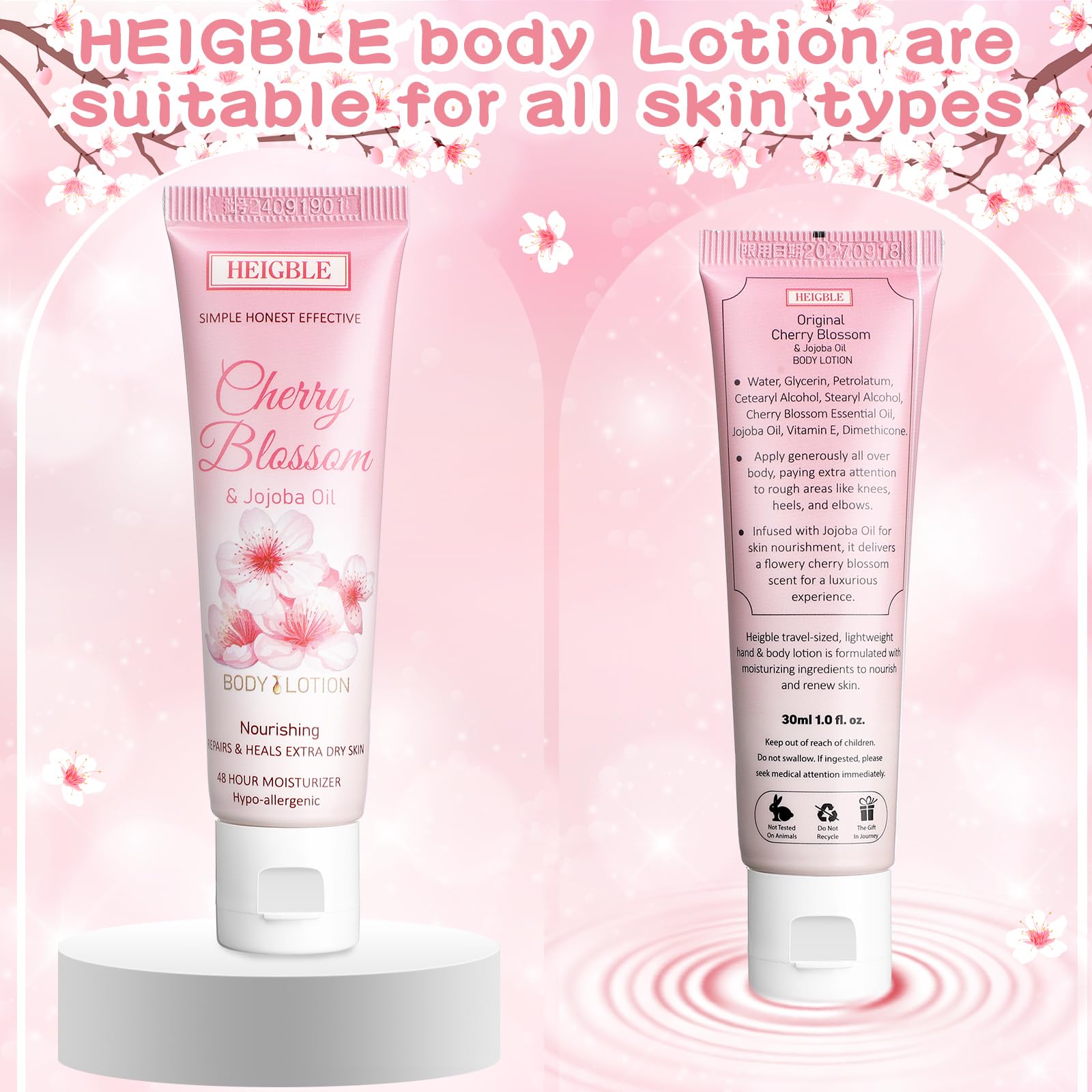 100 Pack Travel Size Body Lotion, 1 oz Dry Skin Moisturizer