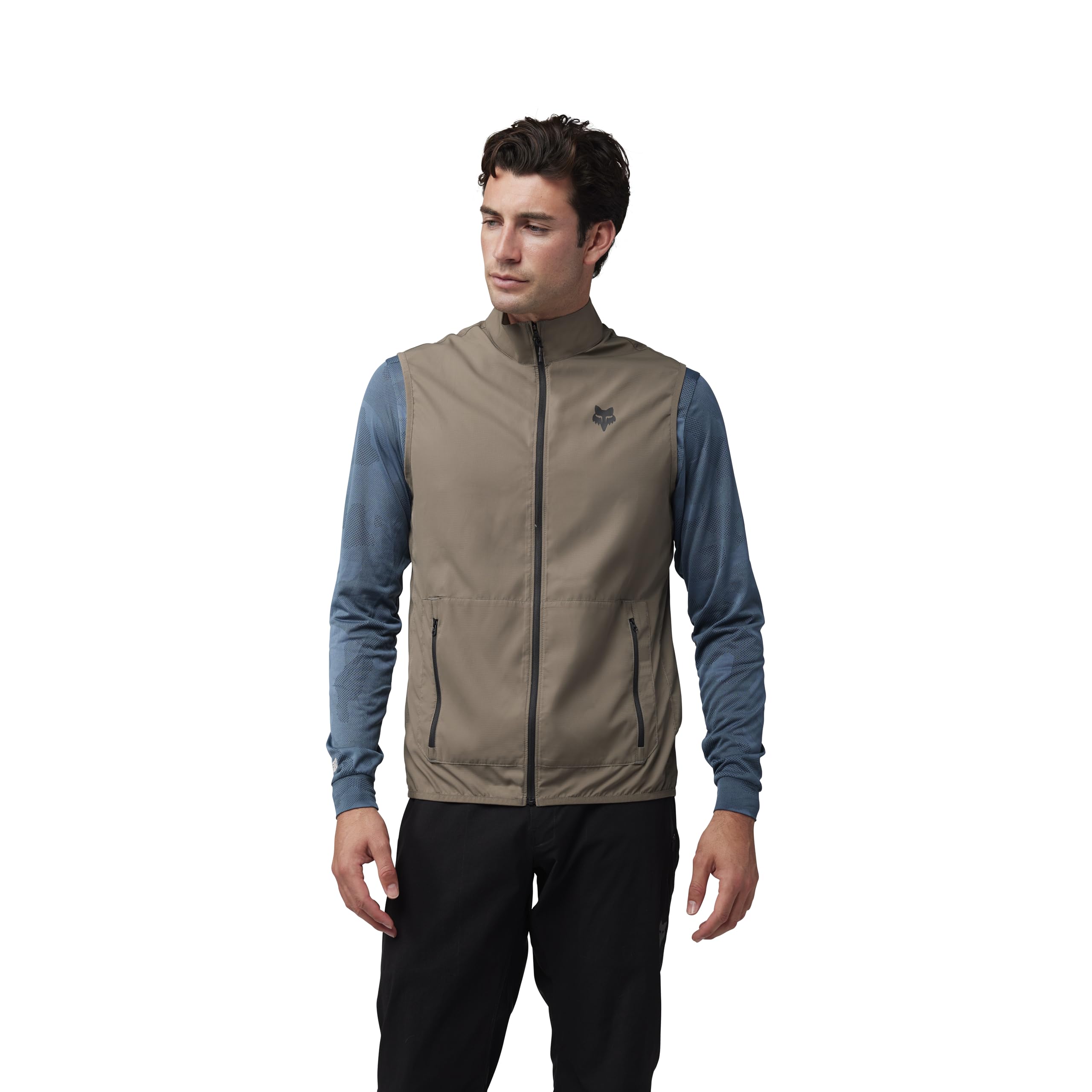 Fox Racing Men's Grey/Black (Ash) Ranger Wind Vest, S