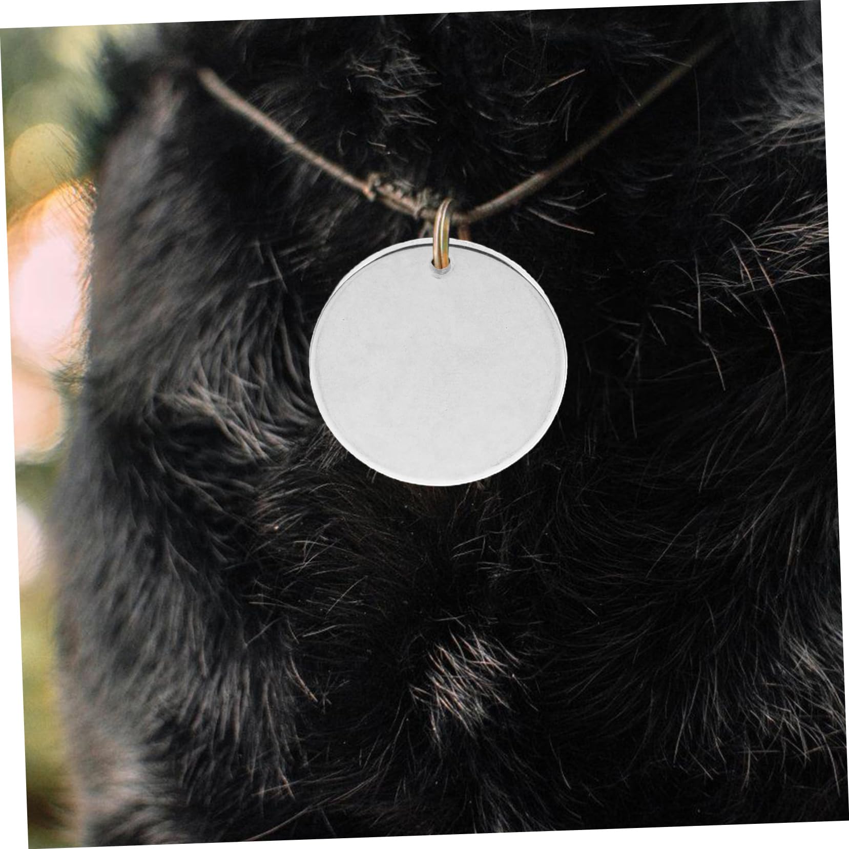 Toyvian Pendentif 100 Pièces en Acier Inoxydable Argenté Métal Rond