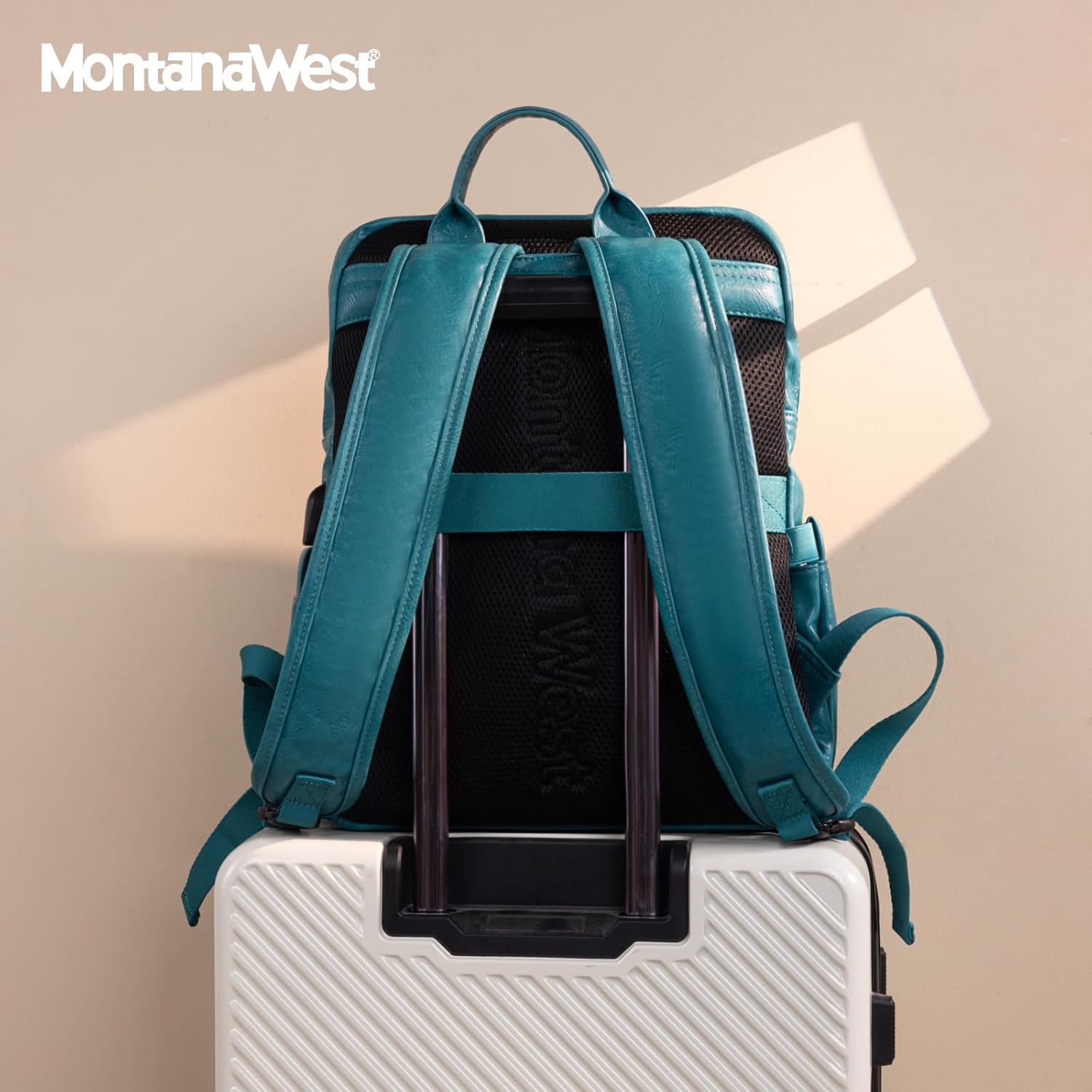 Montana West Laptop Backpack 15.6 Inch Work Backpack Purse for Women Travel Casual Daypack Bookbags with USB Port - Image 3