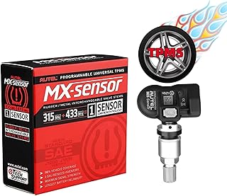 Autel MaxiTPMS 315Mhz/433Mhz 2In1 Universal Programmable OEM TPMS fit Tire Pressure Monitoring MX-Sensor Press-in Metal Valve 1PC for TS401/TS408/TS501/TS508/TS608/MK808TS/MS906TS/ITS600