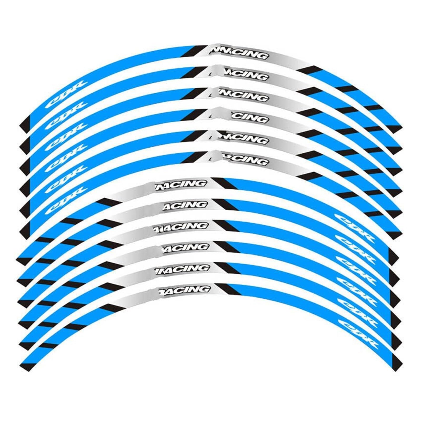 Hub Decals Rim for CBR650R CBR650F CBR600F CBR600SE for CBR 650R 650F 600F 600SE Motorcycle Stickers Wheels Decals Rim Reflective Stripe Tape Stripe Tape(Blue B1)
