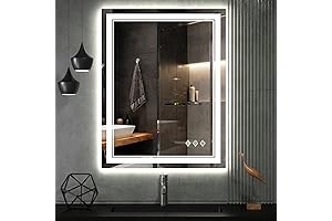 24 x 32 Inch LED Gradient Lighted Bathroom Mirror