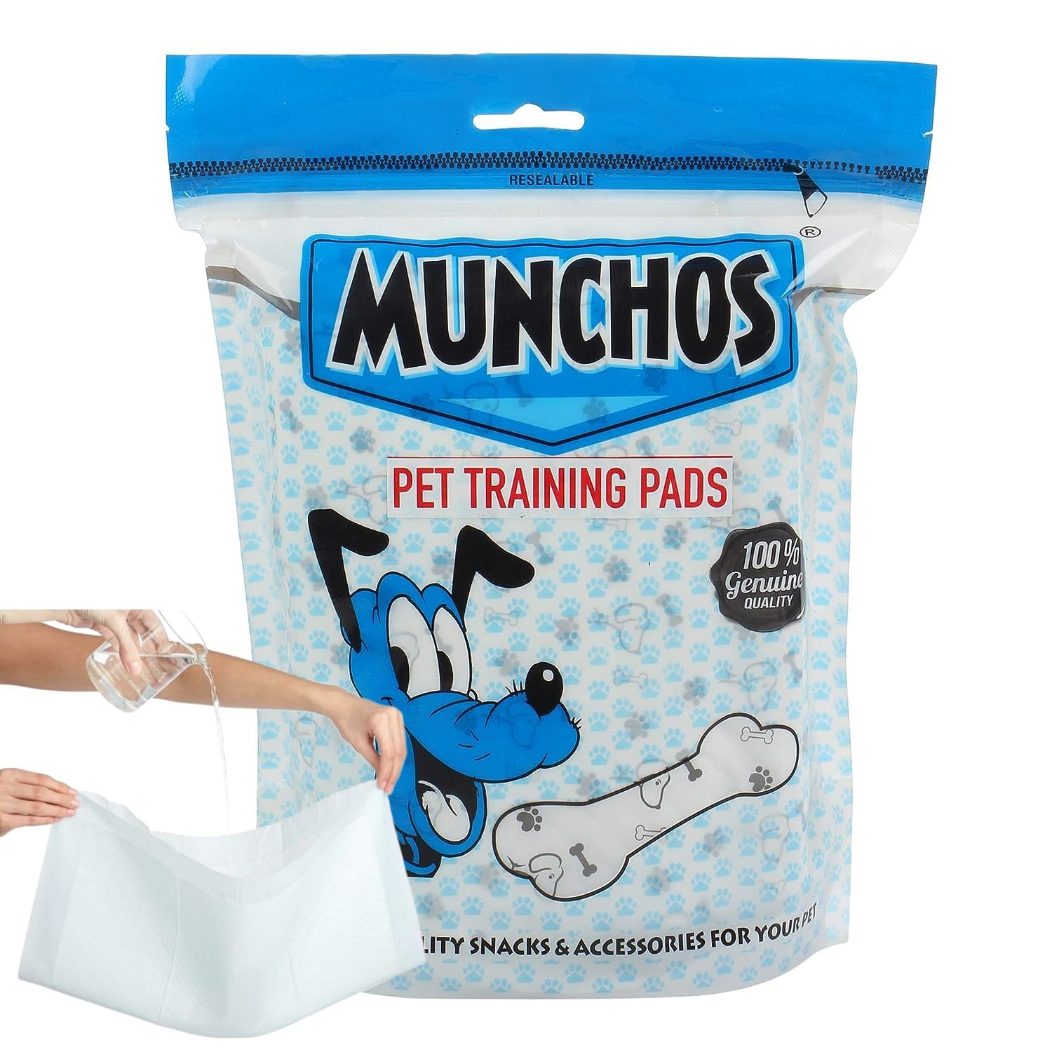 MUNCHOS Premium Day & Night 4 Layered Pet Training Pads (5pcs Pack(Size - 60x45cm)) (B08JYVHBL7) Amazon Price History, Amazon Price Tracker