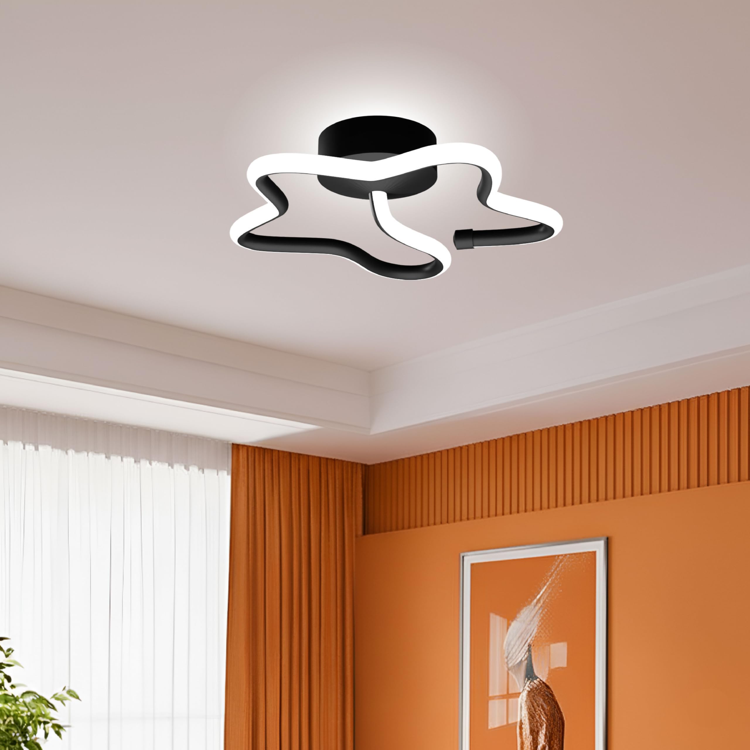 LED Star Designer Ceiling Light 50W with 3 Color Modes (Warm