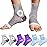 3Pairs Neuropathy Socks - Soothe Relief Compression Socks 20-30 mmHg - Comprex Ankle Sleeves for Arch Support, Achilles Tendonitis, and Foot Pain Relief (Multicolor, Medium)