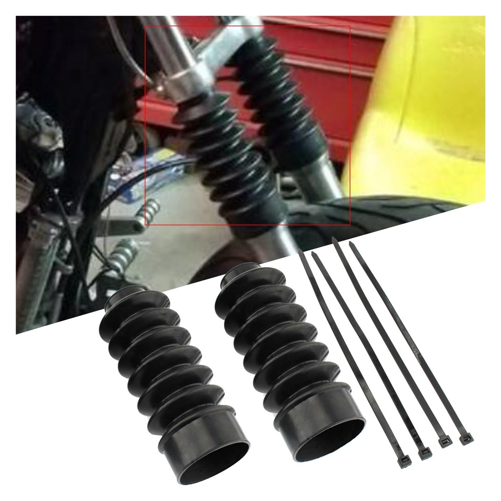 Adatto Per HARLEY FXD E XL SPORTSTER Soffietti Ammortizzatori Per Forcella Anteriore Per Motociclette Anello di Protezione Forcella Anteriore copripolve