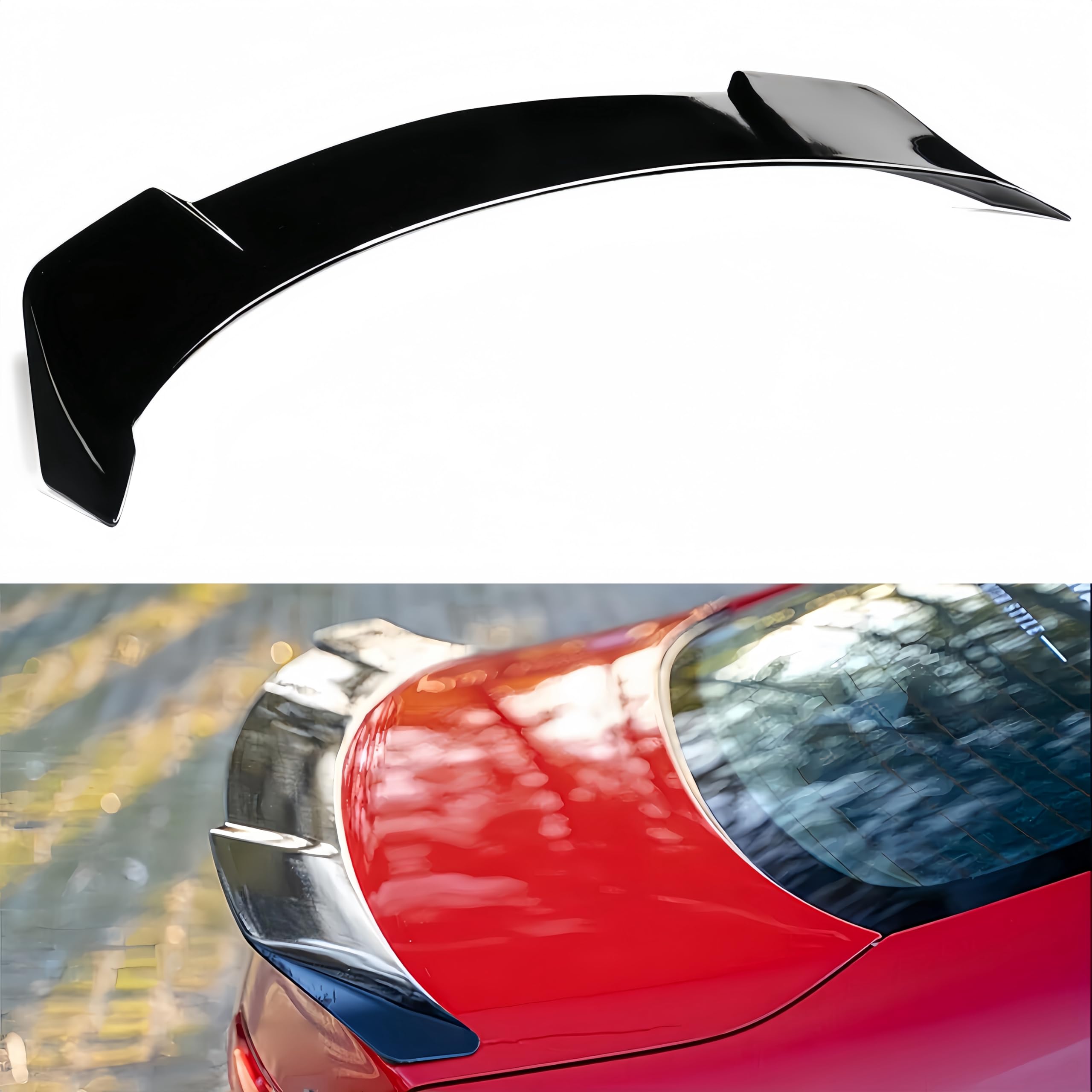 Rear Trunk Spoiler Compatible with 2022-2024 Honda Civic Sedan, Duckbill Spoiler Fits for 22-24 4-Door, High Kick Spoiler Wing Lip (Glossy Black)