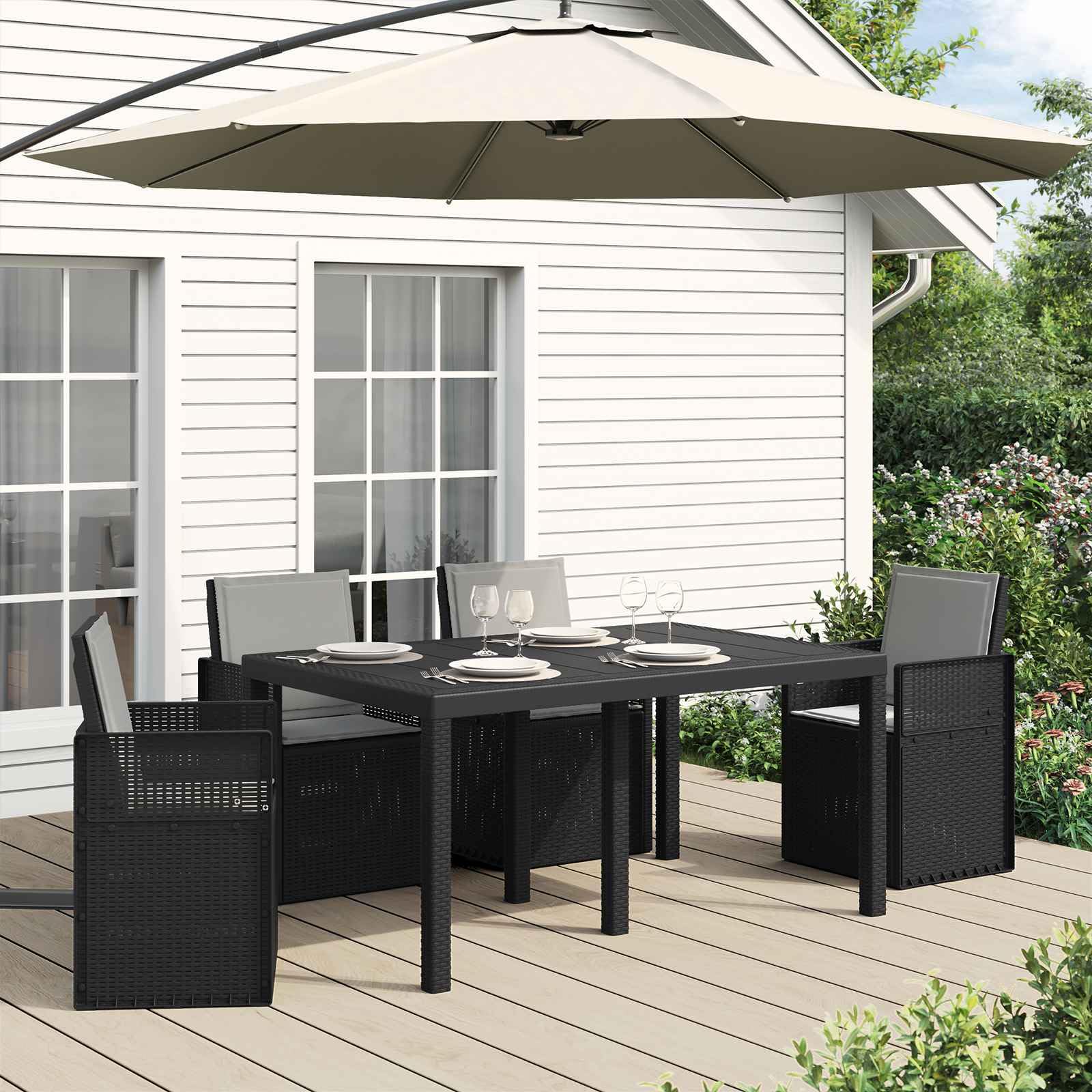Cojín para asiento y respaldo de poliéster, 47 x 45 x 2 cm, 4 piezas con bandas antideslizantes para jardín, terraza, balcón, oficina, cojín ergonómico y cojín de asiento