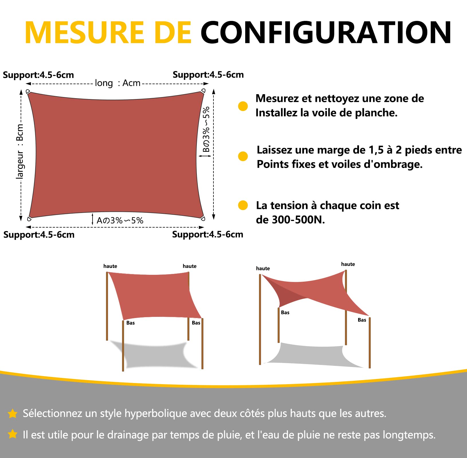 Toldo rectangular de 2 x 1,8 m, impermeable, resistente a los rayos UV, resistente al viento, para jardín, terraza, camping, 90% de bloqueo UV