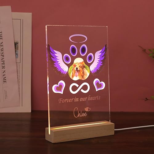 Vista 8 de Marco de fotos conmemorativo personalizado para mascotas, marco de fotos conmemorativo para mascotas, regalo de pérdida de mascotas, regalo de duelo