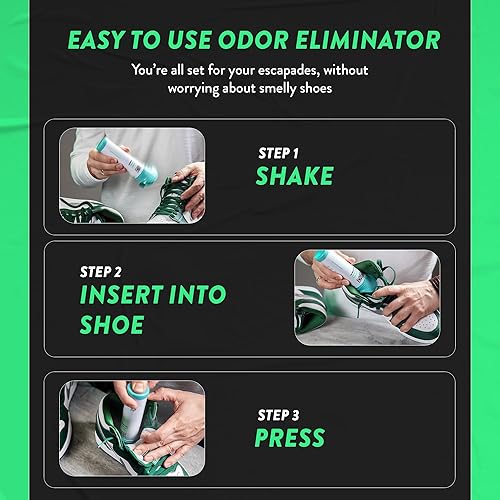 Miniatura 7 de Endees UpFresh - Spray desodorante para zapatos de 360, 2 x 3.38 onzas líquidas I eliminador de olores de pies en aerosol para zapatos, pies, tenis,