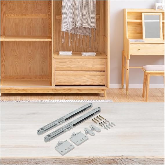 4pcs Cabinet Drawer Damper Soft Closing Support Versatile Use Easy Installation Enhanced for Cabinet Drawer(Maximum Load 40kg)
