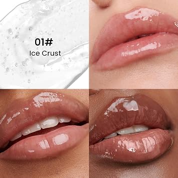 Moisturizing Lip Oil Gloss, Non Sticky Glass Lip Makeup for Juicy Lips | High Shine Finish | Deep Hydration Care | Smooth Plump Look | Lightweight Formula | Long Lasting Comfort