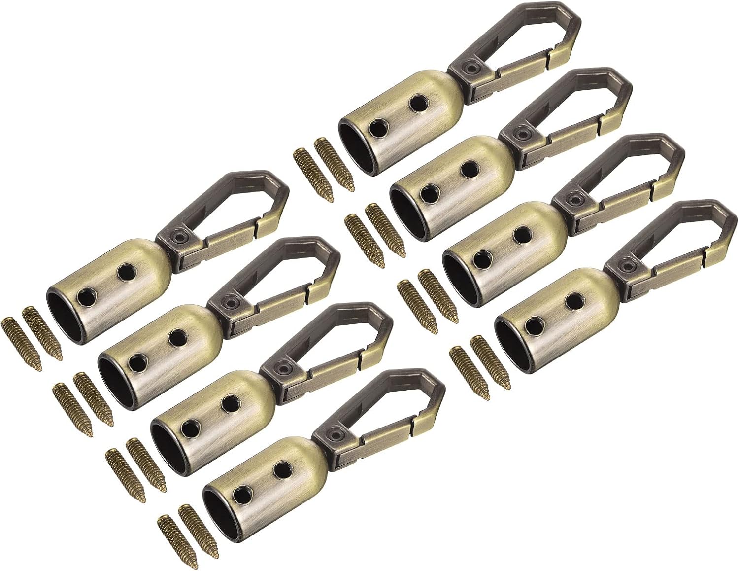 uxcell Cord End Cap, 8Pcs 0.43"/11mm End Cap Barrel Beads