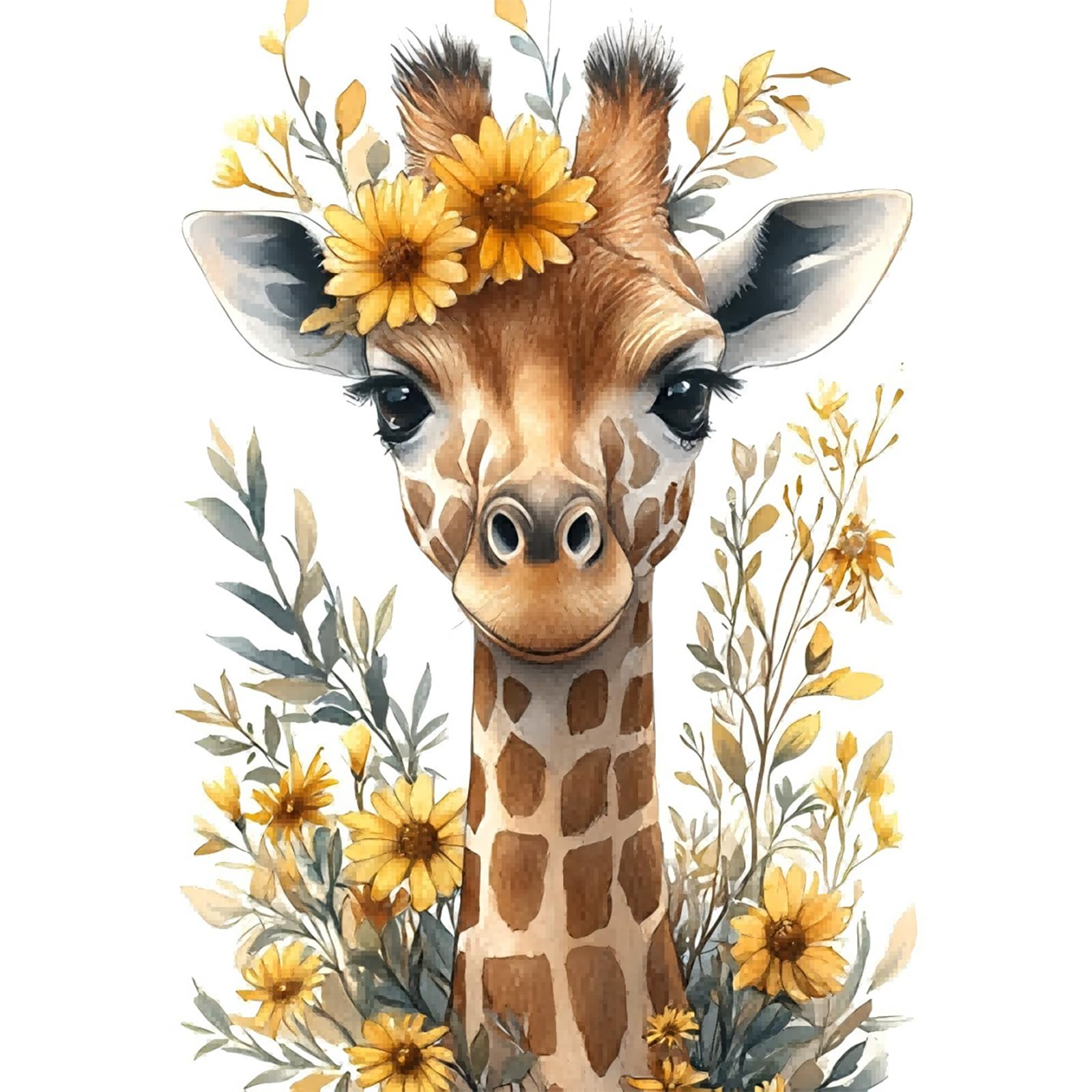 5D Diamond Painting Kits - Giraffe Art for Adults -1
