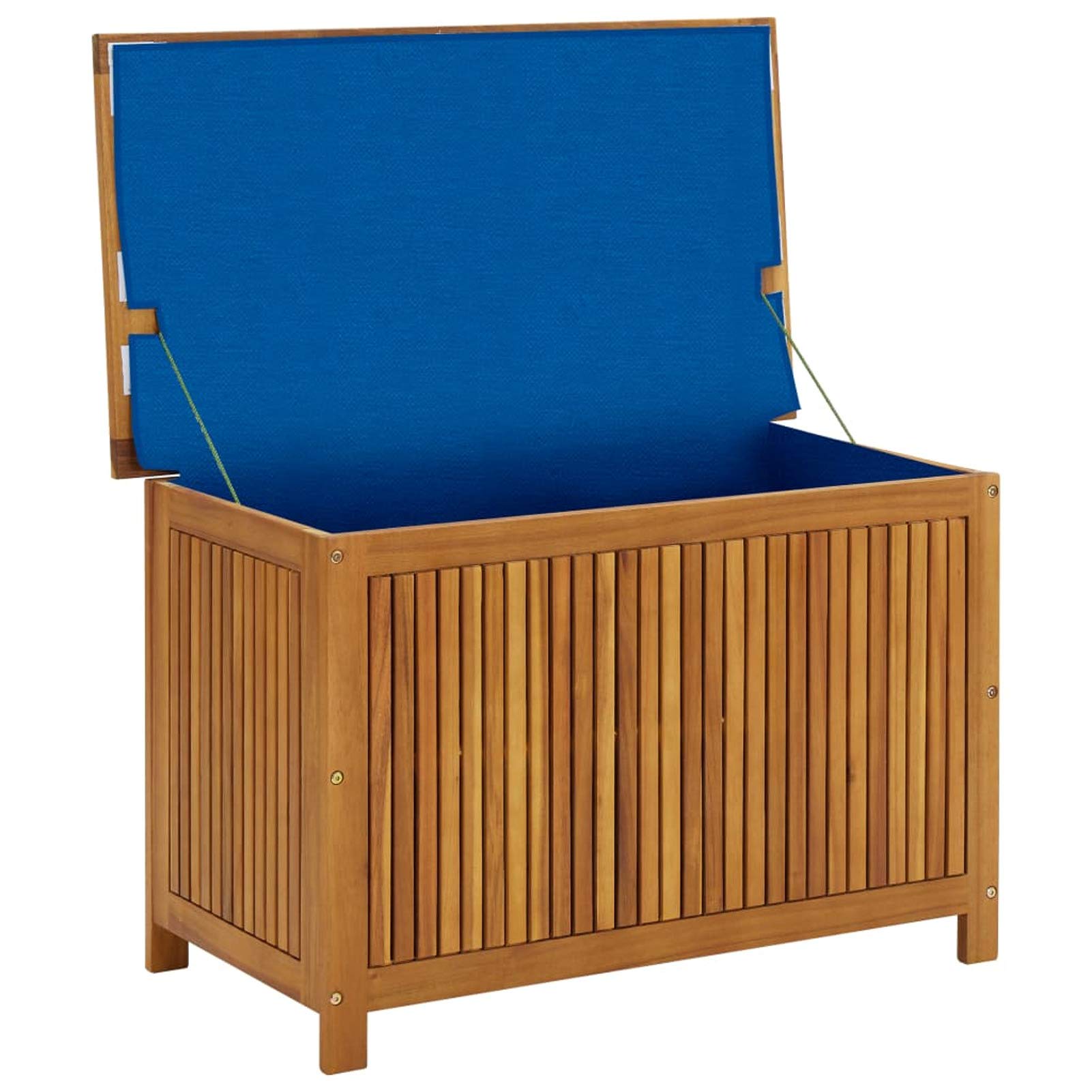 ShGaxin Schowek ogrodowy, zewnętrzna Arcon, Baul Garden Storage, ogrodowa skrzynia, skrzynia ogrodowa na zewnątrz, akacja lite drewno 90x50x58 cm