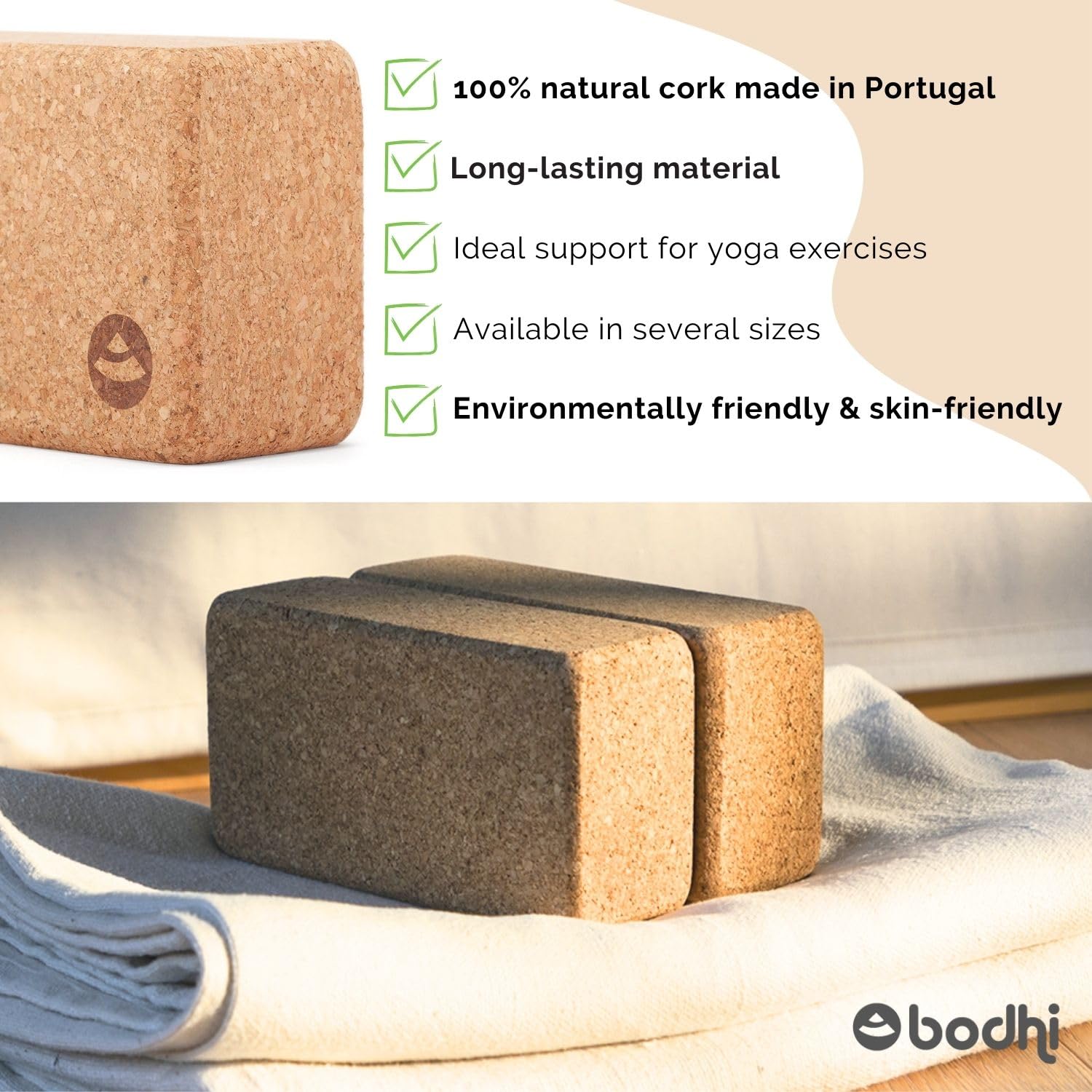 Plaque De Support D'épaule En Liège Naturel - Pour Yoga, Soulage La Nuque, Antidérapante