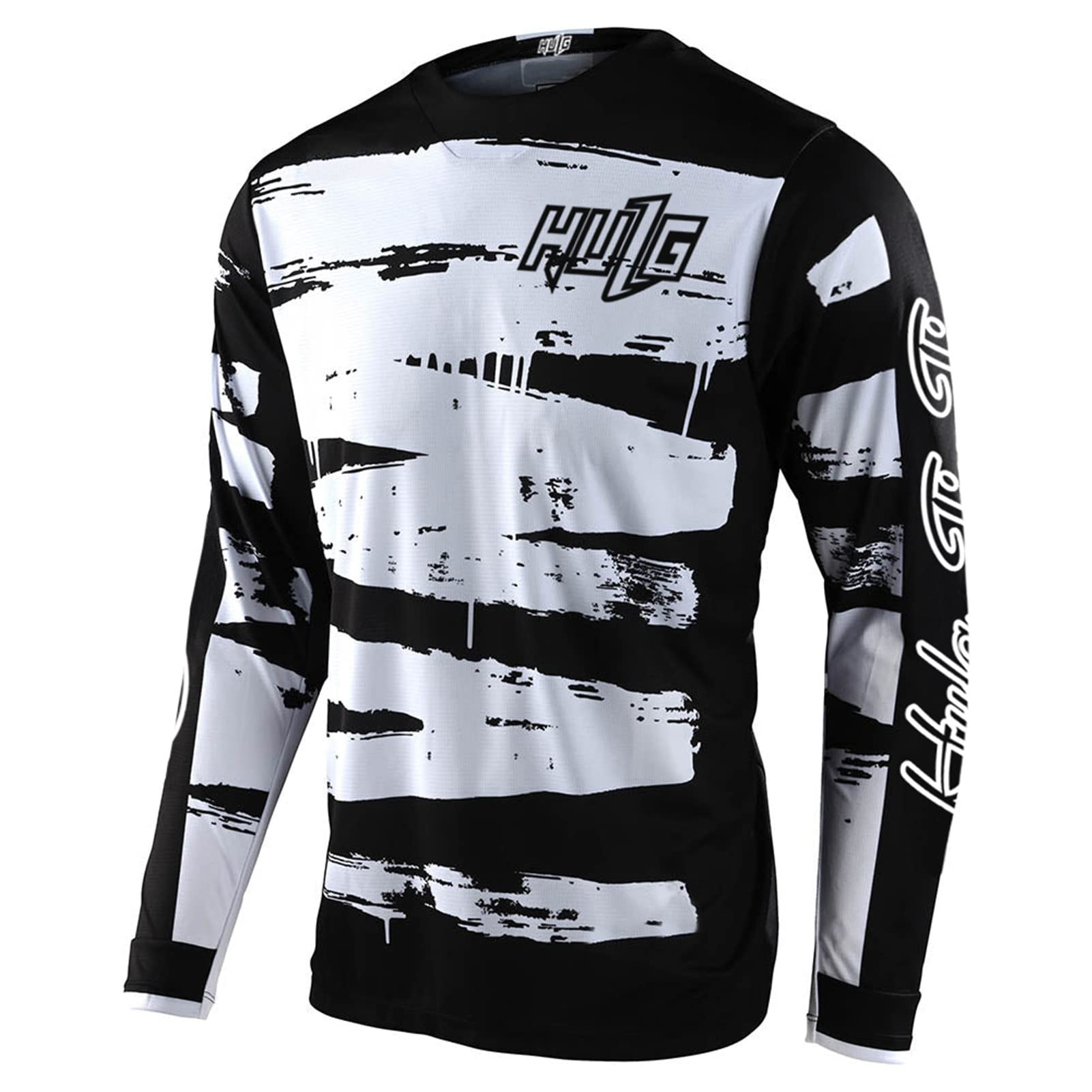 Maillot De Cyclisme Hommes Manches Longues VTT Jersey Maillot De Vélo Vetement Respirant Séchage Cyclisme Tee Shirt Montagne Cycliste Vélo De Vetement Costume Fitness Hauts