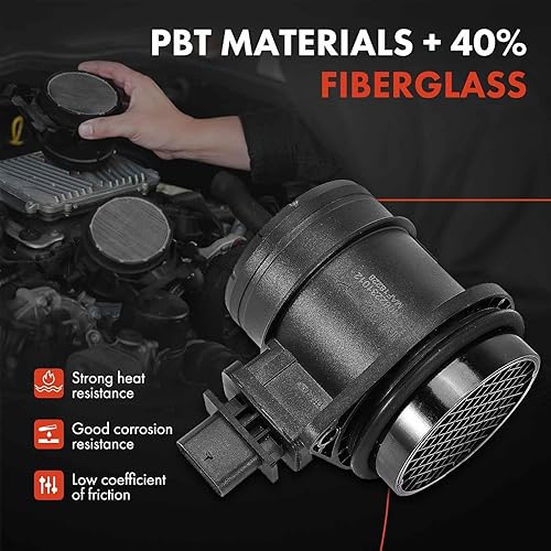 Miniatura 3 de A-Premium Conjunto de medidor de sensor de flujo de aire masivo [solo compatible con 5 pines] compatible con Mini Cooper 2009-2012, 2009 2010 2011