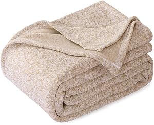 KAWAHOME Summer Sweatshirt Throw Blanket for Bed Lightweight Soft Thin