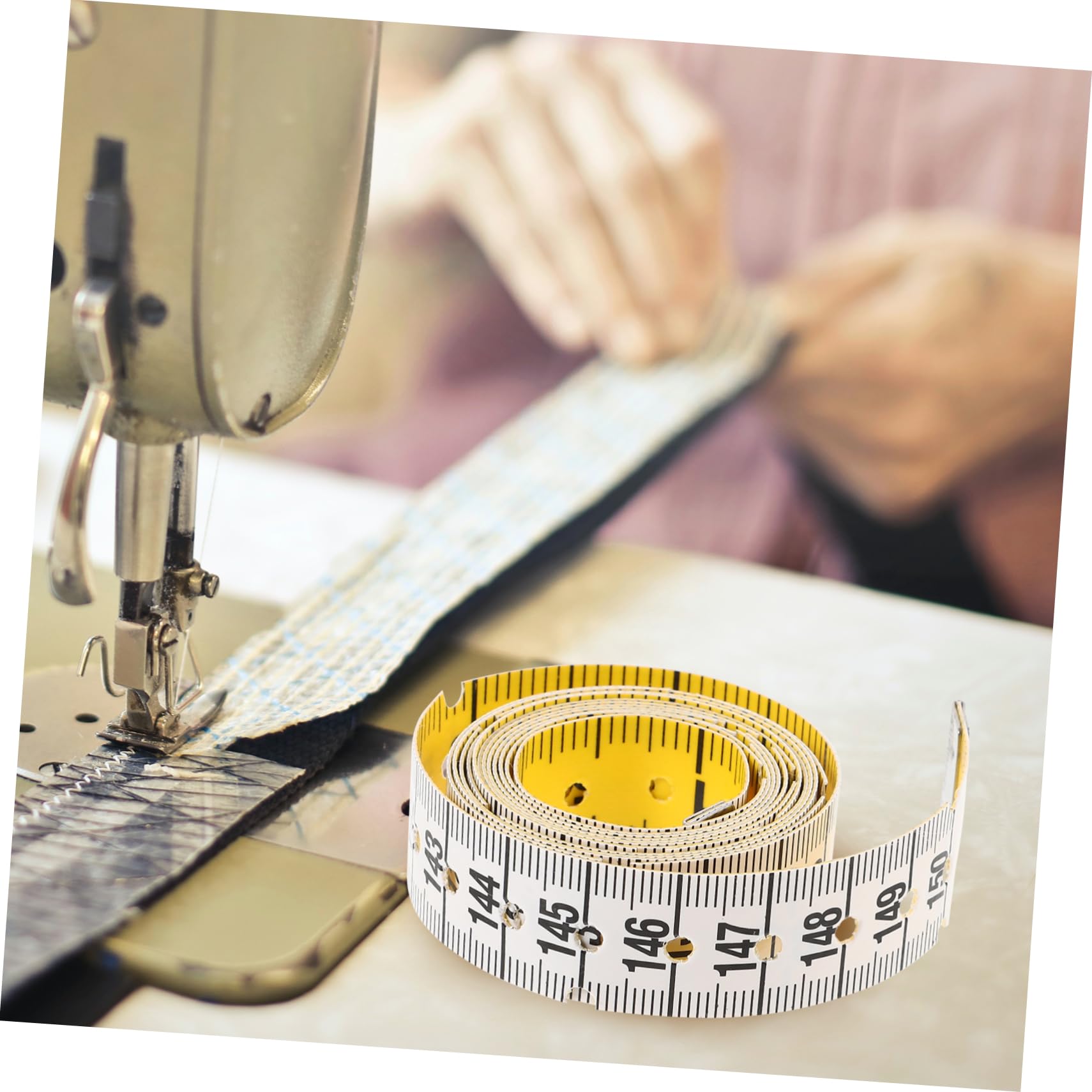 NOLITOY Blind Measuring Tape Blind Accessory Blind Tool Blind Learning Supply Braille Ruler Blind Measuring Device 1.5m