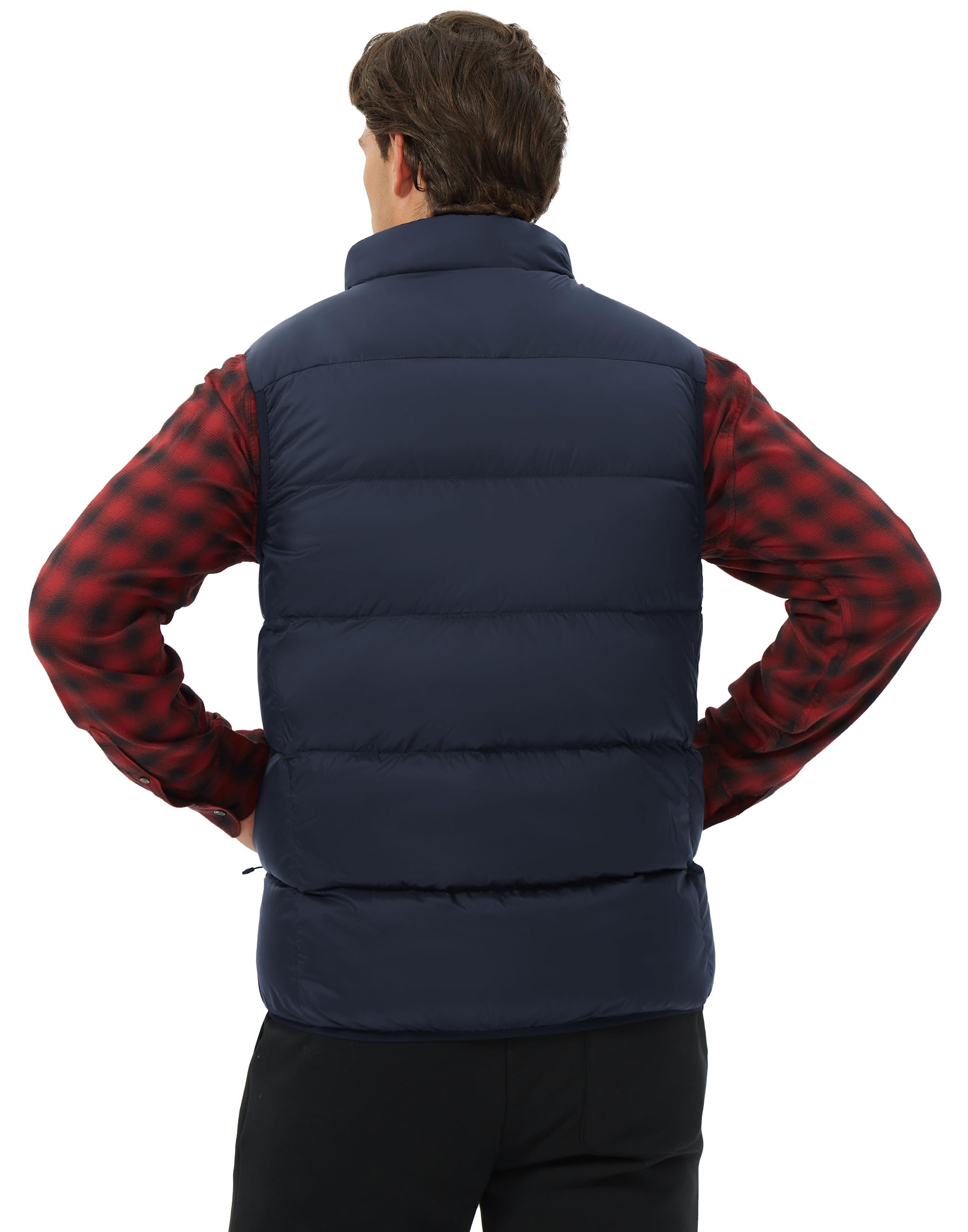 Pioneer Camp Chaleco ligero de plumón para hombre, relleno Power 700, sin mangas, cálido, para exteriores