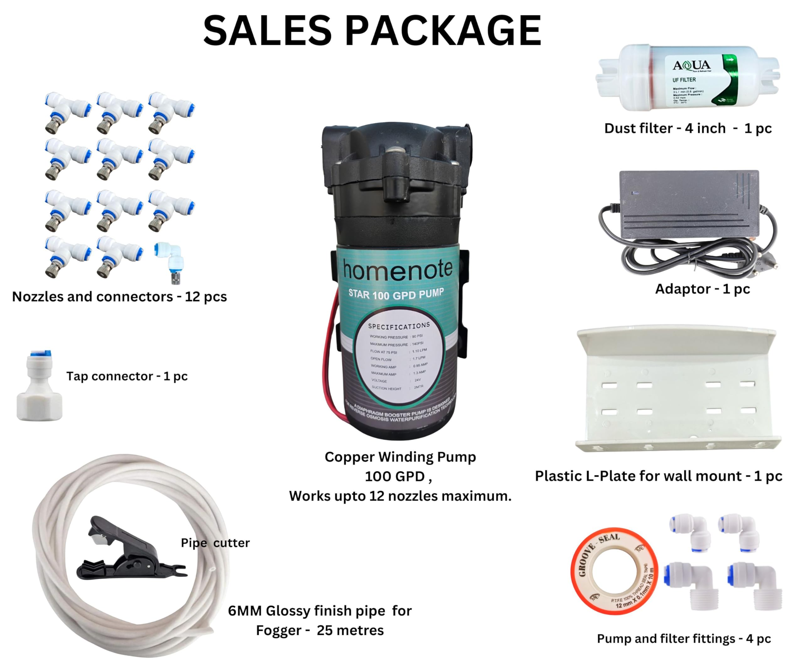 DIY Fogger Kit - Cool Your Home & Garden FREE SHIPPING -4