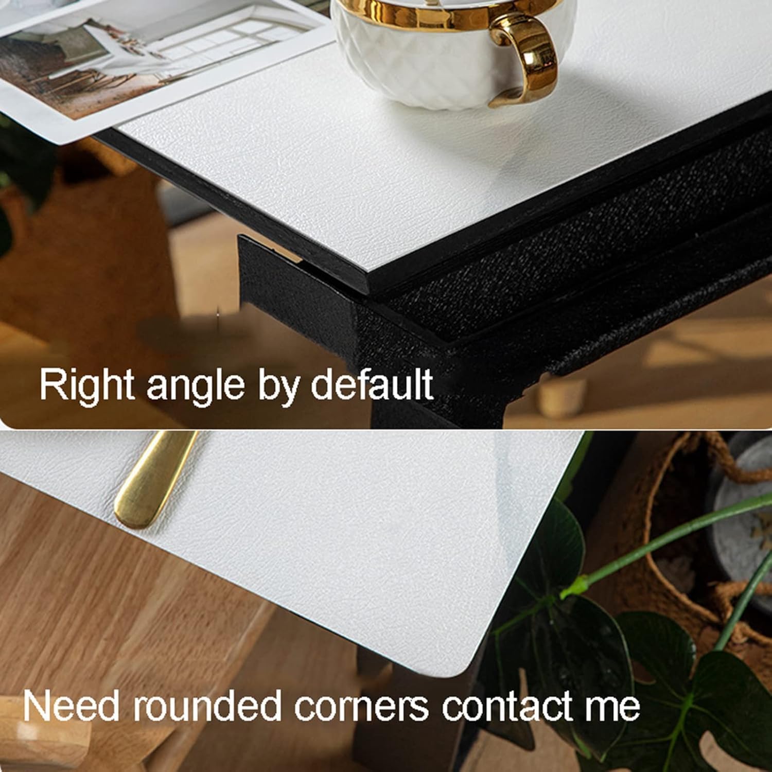 Plastic Table Mat Marble-Patterned Leather Wipeable Heat-Resistant Protector Kitchen Dining Table Decoration Festive Party Square Wipeable and Heat-Resistant(90 * 150cm)