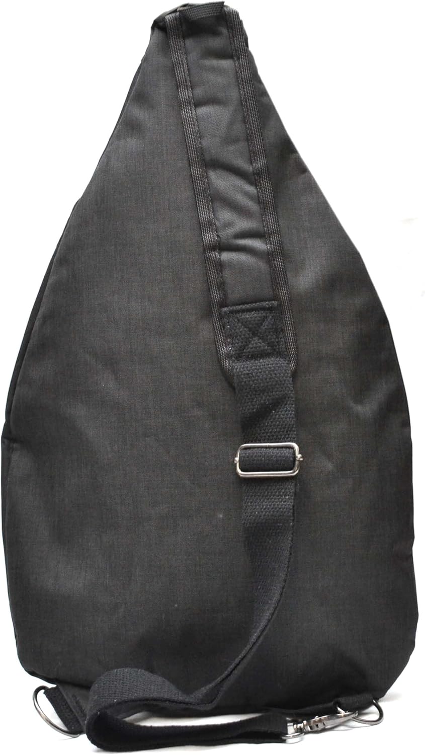 Nupouch Rucksack Pickleball Bag, Anti-Theft Crossbody Sling, USB Charging Connector Port, Backpack, Soho Collection Black