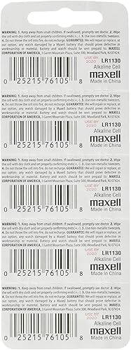 Maxell LR1130 (189) baterías alcalinas de 1.5v, 24 unidades