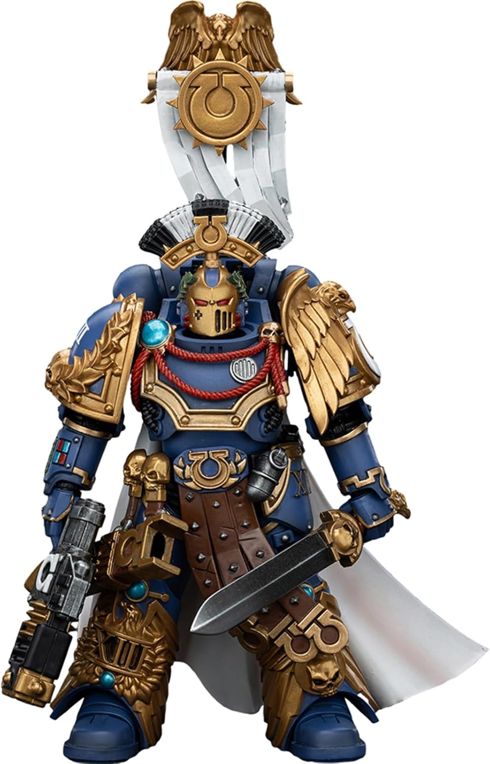 JOYTOY Warhammer 40k Horus Heresy Series, Ultramarines Legion Praetor with Power Sword and Volkite Serpenta 1/18 Action Figure Collect Models, Dedicated to You Who Love Collecting